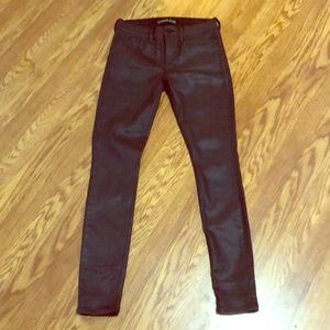 Express Leather Jeans